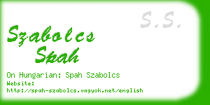szabolcs spah business card